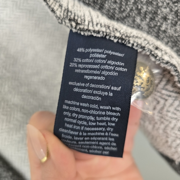 Women's Marled Military Band Jacket - Picture 9 of 10